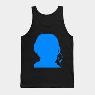 Teachurb Gamer Headset Silhouette Streamer Tank Top